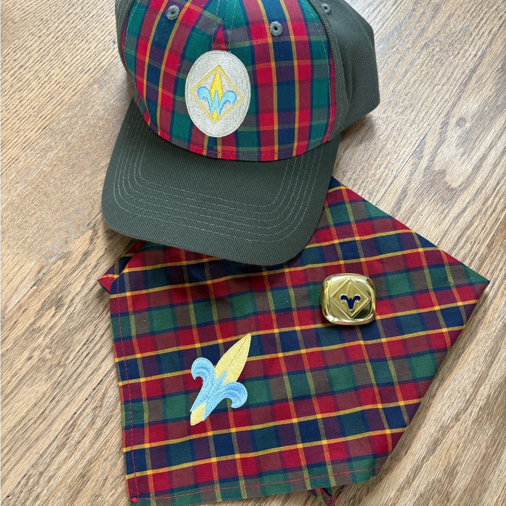Boy Scouts Webelo Hat and Neckerchief Set